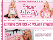 Tablet Screenshot of princessbratty.com